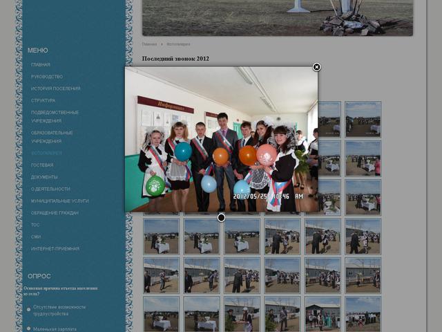 Разработка сайта / СП Ашангинское